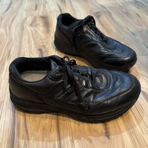 SAS Men's Journey Black Leather Tripad Comfort Orthotic Walking Shoe Made In USA